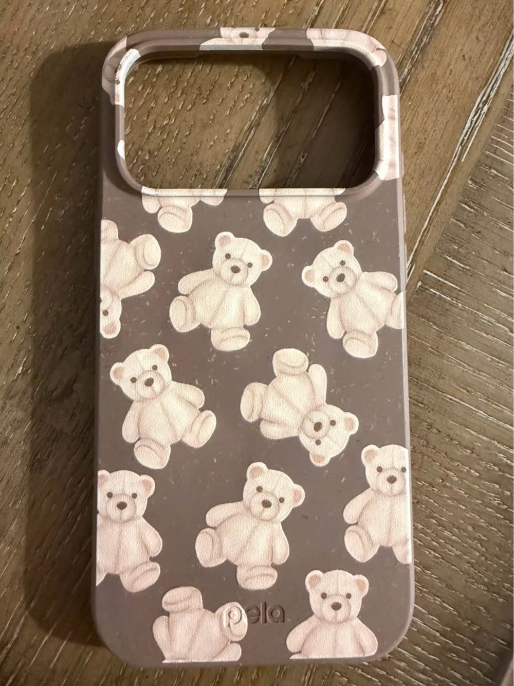 Chocolate Brown Teddy Bear PELA Case IPhone 17 Pro Max